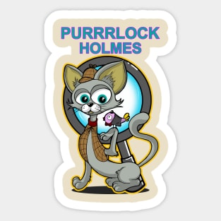 Purrlock Holmes Sticker